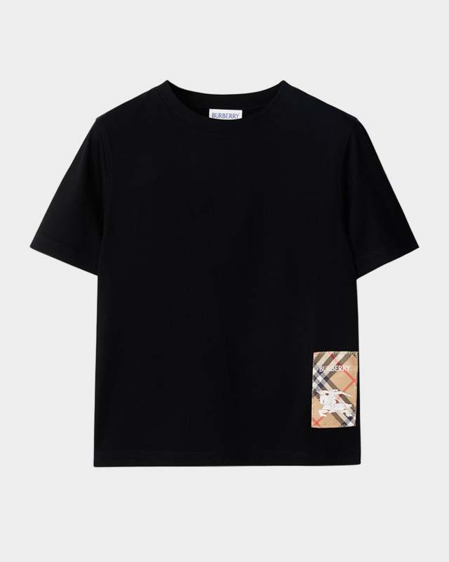 Boy's Cedar EKD Label Short-Sleeve Cotton T-Shirt, Size 3-14